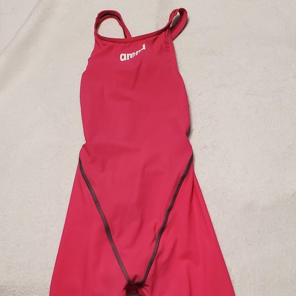Arena Powerskin ST 2.0 Open Back Kneeskin Tech Suit - Hot Pink